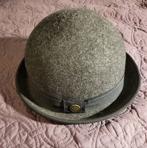 Goorin Bros. Bowler Fedora Hat Dapper Derby Banded Dark Grey Size XL EXCELLENT!